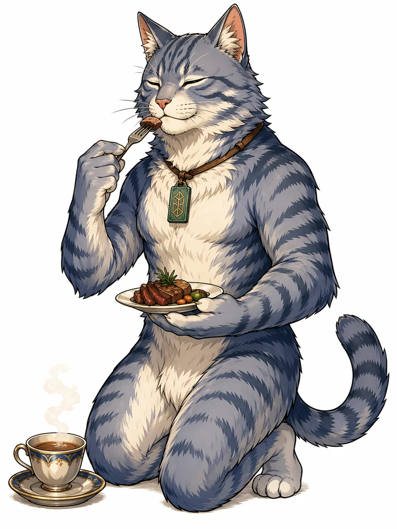 イケメンマッチョ猫になってしまったシマギ